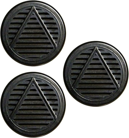 3 Pack Cuban Crafters Accessories Small Cigar Humidifier Round Black Puck 2.2 by Unknown