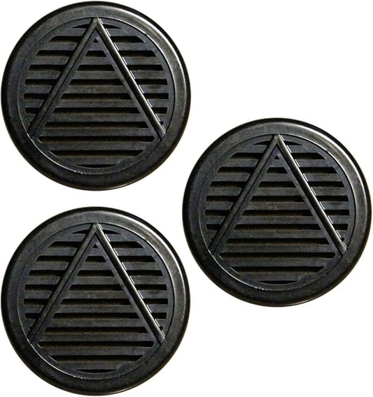 3 Pack Cuban Crafters Accessories Small Cigar Humidifier Round Black Puck 2.2 by Unknown