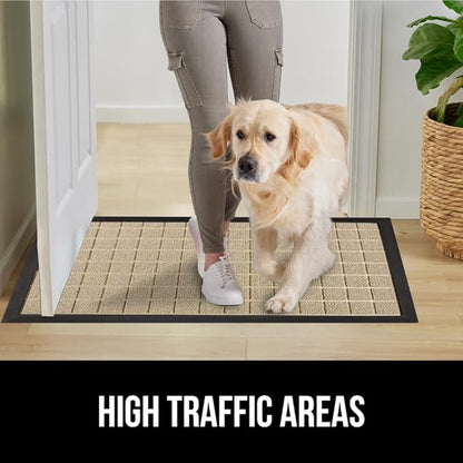 GORILLA GRIP 100% Waterproof All-Season WeatherMax Doormat US Designed Natural - Image 6