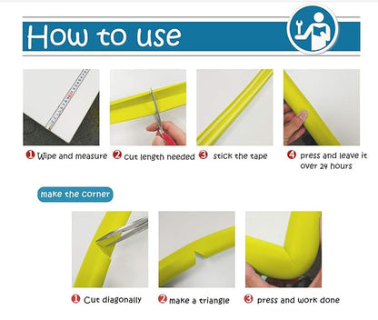 M2cbridge L Shape Extra Thick Furniture Table Edge Protectors Foam 6.5 Ft - Image 7
