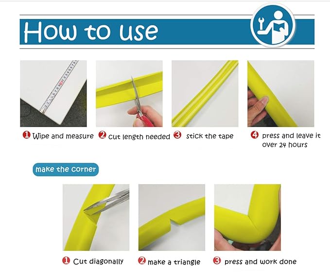M2cbridge L Shape Extra Thick Furniture Table Edge Protectors Foam Guard 6.5 Ft - Image 7