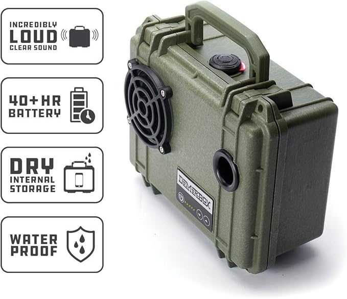DemerBox: Waterproof, and Rugged Outdoor Bluetooth Speakers. Loud Sound - Image 4