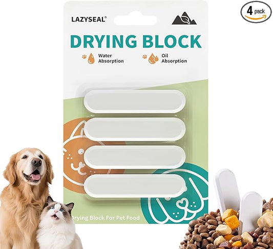 4 Pcs Diatom Drying Stick for Pet Food, Keep Food Fresh Desiccant to Dry by Unknown