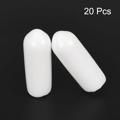 uxcell 20pcs Rubber End Caps 5mm ID Vinyl Round End Cap Cover Screw Thread - Image 2