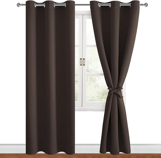 Hiasan Blackout Curtains for Bedroom, 42 x 84 Inches Long by Hiasan