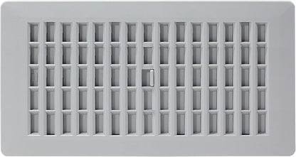 Decor Grates PL410-GY 4-Inch by 10-Inch Plastic Floor Register, Frost Grey - Image 2