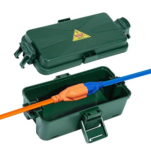 Outdoor Electrical Box Waterproof IP54 Extension Cord Cover Wall-Hangable Box by DIQMIAQ