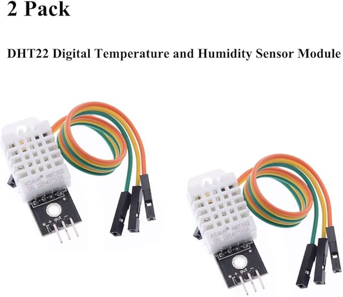 AITRIP 2pcs DHT22/AM2302 Digital Temperature and Humidity Sensor Module - Image 3