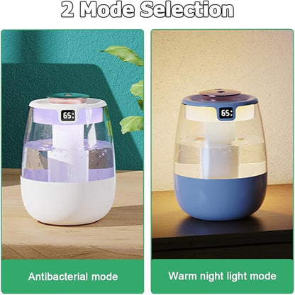 DONGKER Double Spray Humidifier, 1L Silent USB Digital Display Humidifier - Image 9