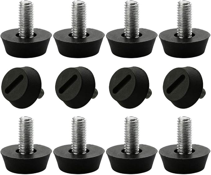 uxcell M6 x 13 x 20mm Furniture Glide Leveling Feet Adjustable Leveler Floor by uxcell