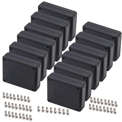 Zulkit 12 Packs Project Boxes ABS Plastic Electrical Project Case Power by Zulkit