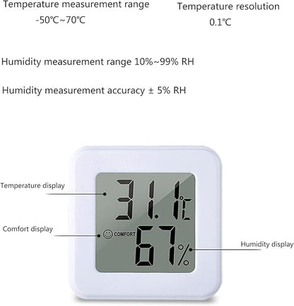 Muloo Digital Hygrometer Indoor Thermometer Humidity Meter Room Thermometer - Image 7