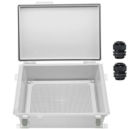 Zulkit Junction Box, IP67 Waterproof Electrical Box Hinged Cover Stainless by Zulkit