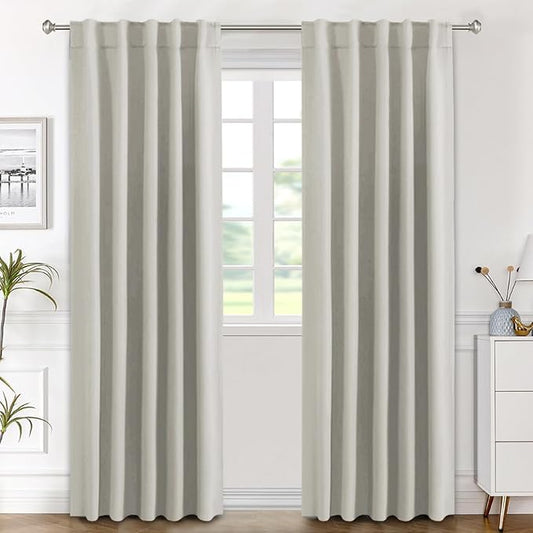 H.VERSAILTEX Blackout Curtains Thermal Insulated Window Treatment Panels Room by HVERSAILTEX