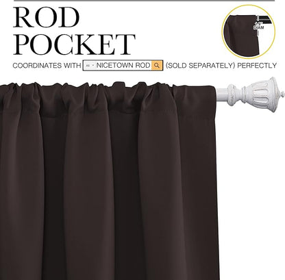 NICETOWN Bedroom Curtains Thermal Insulated, Noise Reducing Curtains & Drapes - Image 3