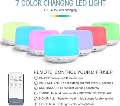 Aromatherapy Diffuser for Essential Oil, 300ml Cool Mist Humidifier - Image 7