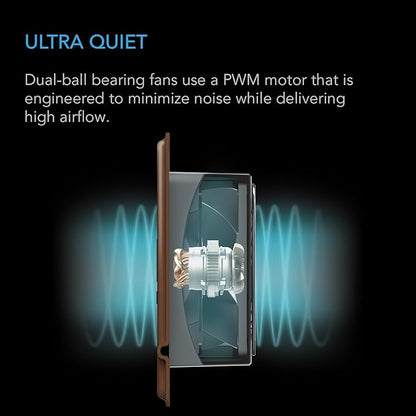 AC Infinity AIRTAP T4 Bronze, Register Booster Fan - Image 4