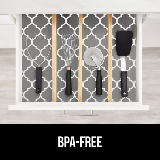 GORILLA GRIP DripGuard Shelf Liner, Non-Adhesive Drawer and Kitchen Cabinet - Image 6
