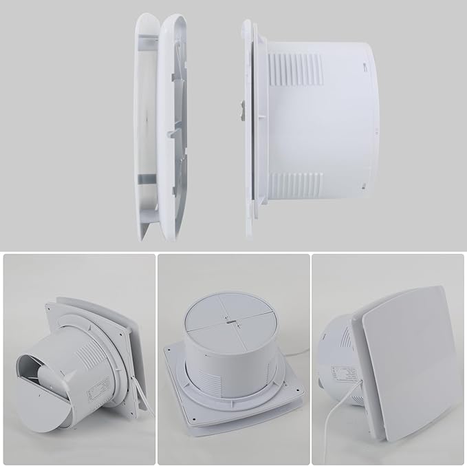 Bathroom Exhaust Fan, 6 inch Silent Ceiling and Wall Mount Ventilation Fan - Image 7