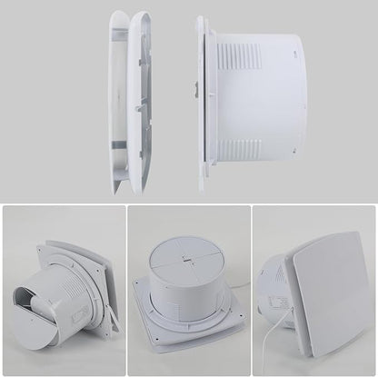 Bathroom Exhaust Fan, 6 inch Silent Ceiling and Wall Mount Ventilation Fan - Image 7