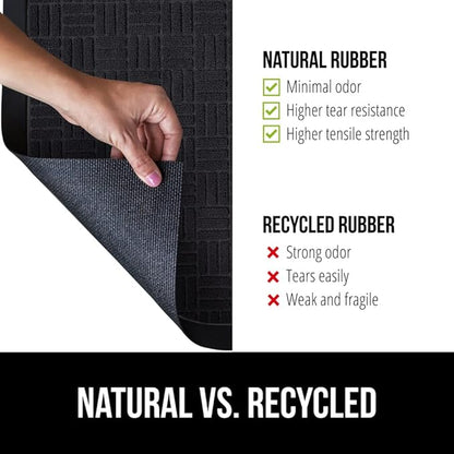 GORILLA GRIP 100% Waterproof All-Season WeatherMax Doormat US Designed Natural - Image 6