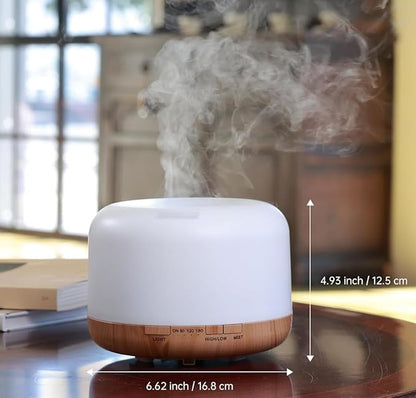 500ml Home/Office Aroma Diffuser, Essential & Fragrant Oil Vaporizer - Image 2