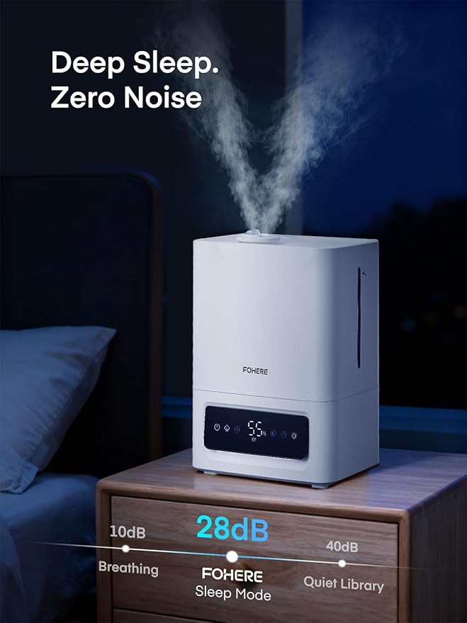 FOHERE 6L Humidifiers for Bedroom, 60H Cool Mist Humidifier for Large Room - Image 5