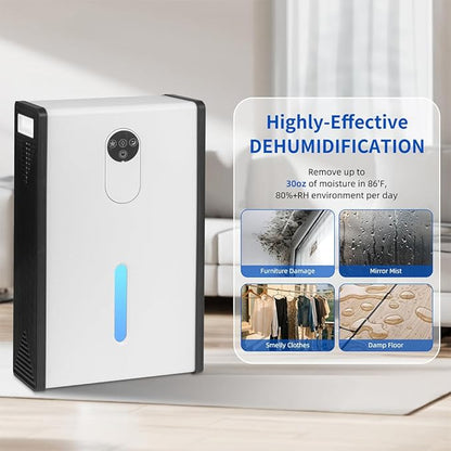Dehumidifier for 1076 sq.ft, Quiet Portable Moisture Absorber - Image 3