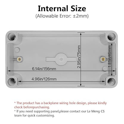 LeMotech Junction Box IP67 Waterproof Dustproof ABS Plastic Project Box - Image 3
