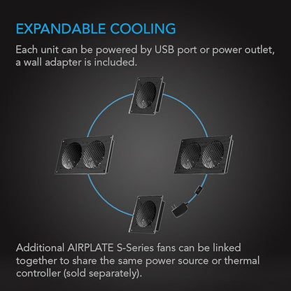 AC Infinity AIRPLATE S1, Quiet Cooling Fan System 4" - Image 5