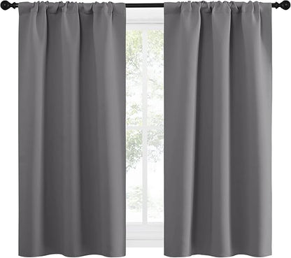 NICETOWN Grey Window Curtains for Bedroom - Image 4