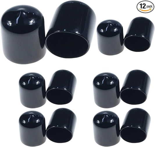 Acocony 7/8 Inch Rubber Cap Round Rubber End Caps PVC Flexible Protector by Acocony