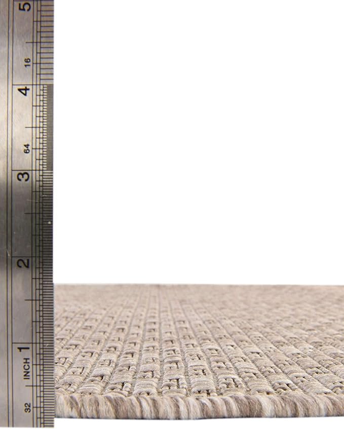 Unique Loom Collection Casual Transitional Solid Heathered Indoor/Outdoor - Image 5