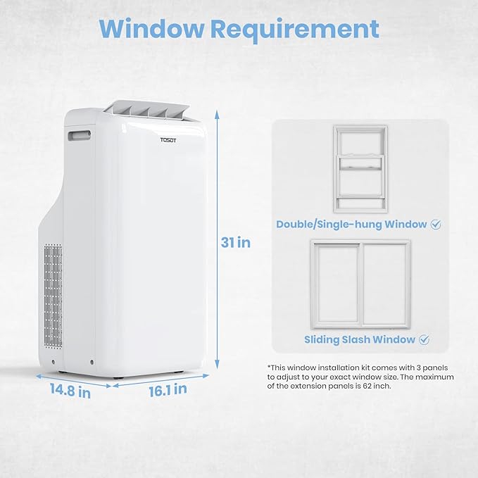 TOSOT 14, 000BTU Smart WiFi Portable Air Conditioner - Image 7