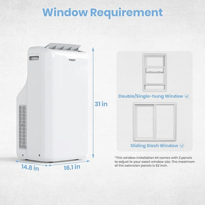 TOSOT 14, 000BTU Smart WiFi Portable Air Conditioner - Image 7