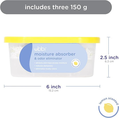 Ubbi Moisture Absorber and Odor Eliminator Tub, Attracts and Traps Excess - Image 5