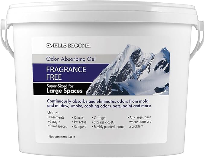 SMELLS BEGONE 1-Gallon Gel Odor Eliminator – High-Capacity, Long-Lasting Odor by SMELLSBEGONE