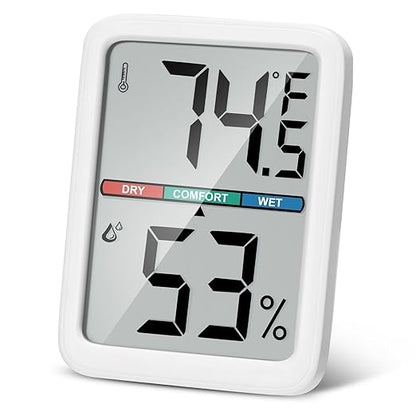 Digital Thermometer Hygrometer, Large LCD Screen Room Thermometer Temperature by Thlevel