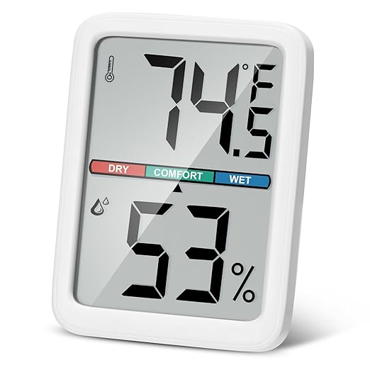 Digital Thermometer Hygrometer, Large LCD Screen Room Thermometer Temperature by Thlevel