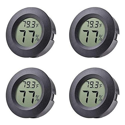 4-pack Mini Hygrometer Thermometer Fahrenheit Indoor Room Round Humidity by BuynowonVeanic