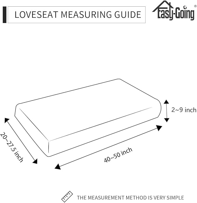 Easy-Going Stretch Loveseat Cushion Cover Sofa Cushion Furniture Protector Sofa - Image 4