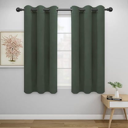 Easy-Going Blackout Curtains for Bedroom, Solid Thermal Insulated Grommet and by Easy-Going