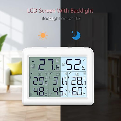 LOFICOPER Indoor Outdoor Thermometer Wireless, Digital Temperature Humidity - Image 6