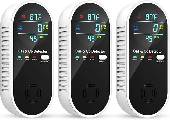 Carbon Monoxide Detectors & Natural Gas Detector, 4-in-1 Carbon Monoxide by VilfeLLC
