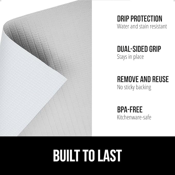 GORILLA GRIP DripGuard Shelf Liner, Non-Adhesive Drawer and Kitchen Cabinet - Image 2