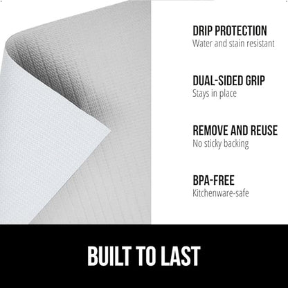 GORILLA GRIP DripGuard Shelf Liner, Non-Adhesive Drawer and Kitchen Cabinet - Image 2
