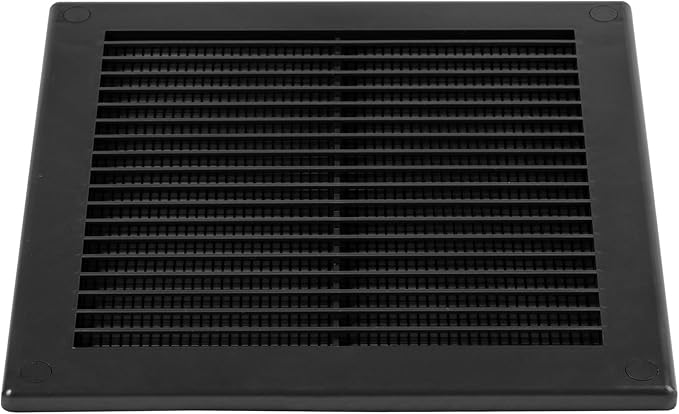 10-Pack 8" x 8" Square Air Vent Cover – Black Plastic Vent Deflector - Image 8
