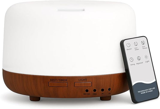300ML Essential Oil Diffuser Aromatherapy Diffuser, Quiet 8 Hours Operation by SPLITSKY