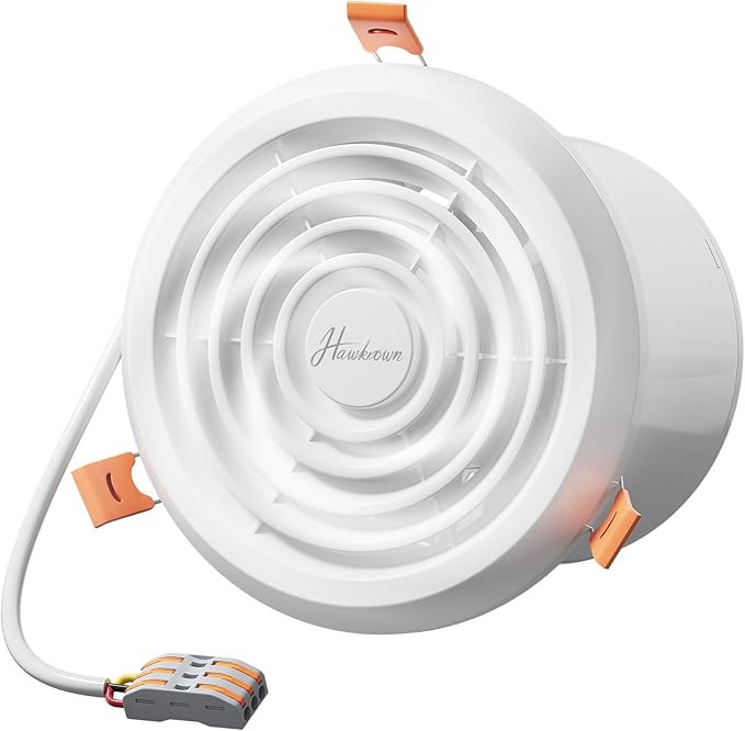4inch Exhaust Fan, 110 CFM Wall Mounted Vent Fan, 1.0 Sone Quiet, Windows by FocusonKitchenBathroom