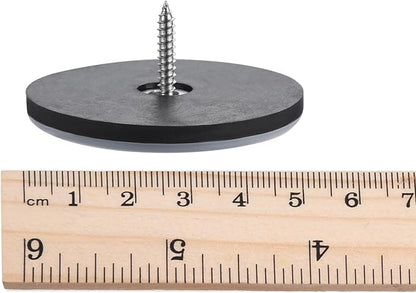 uxcell 50mm Furniture Feet Slider Glides Screw-in Chair Leg Protector Pads PTFE - Image 6